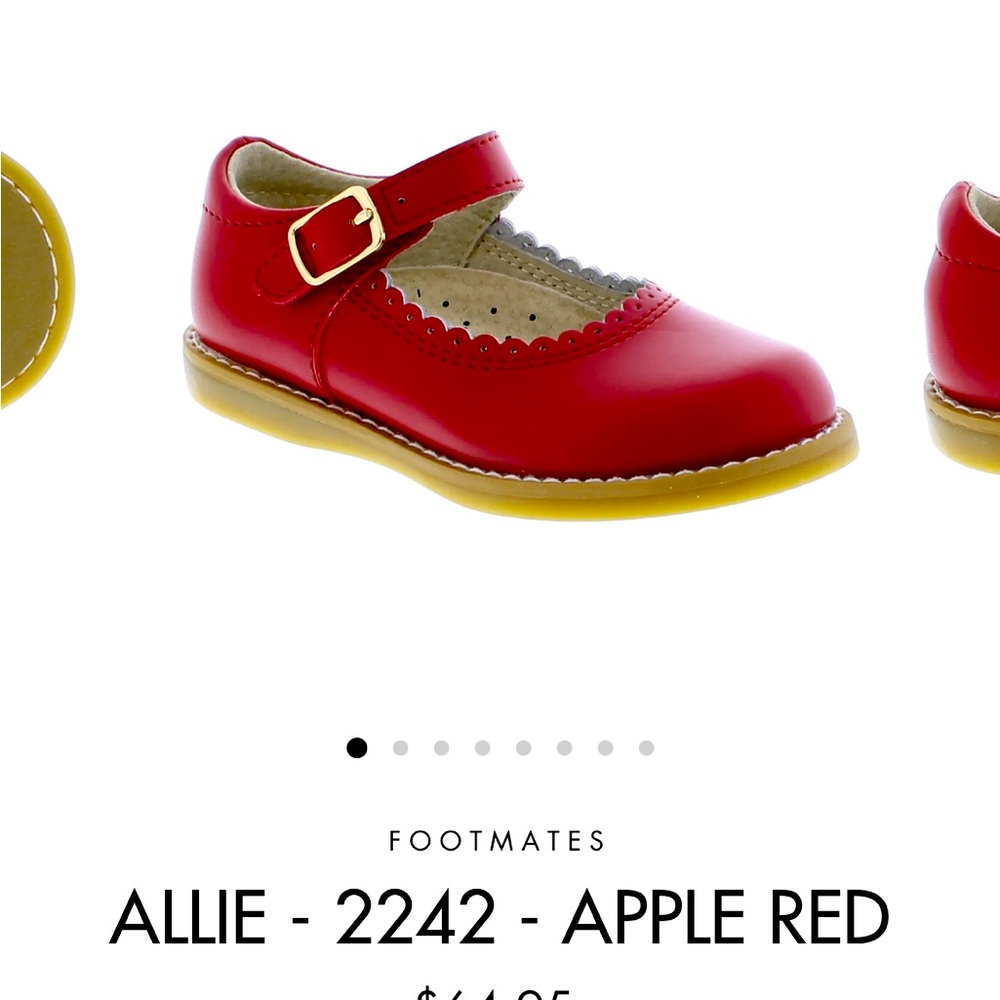 Footmates - Allie - Apple Red - Size 8 Gently Used